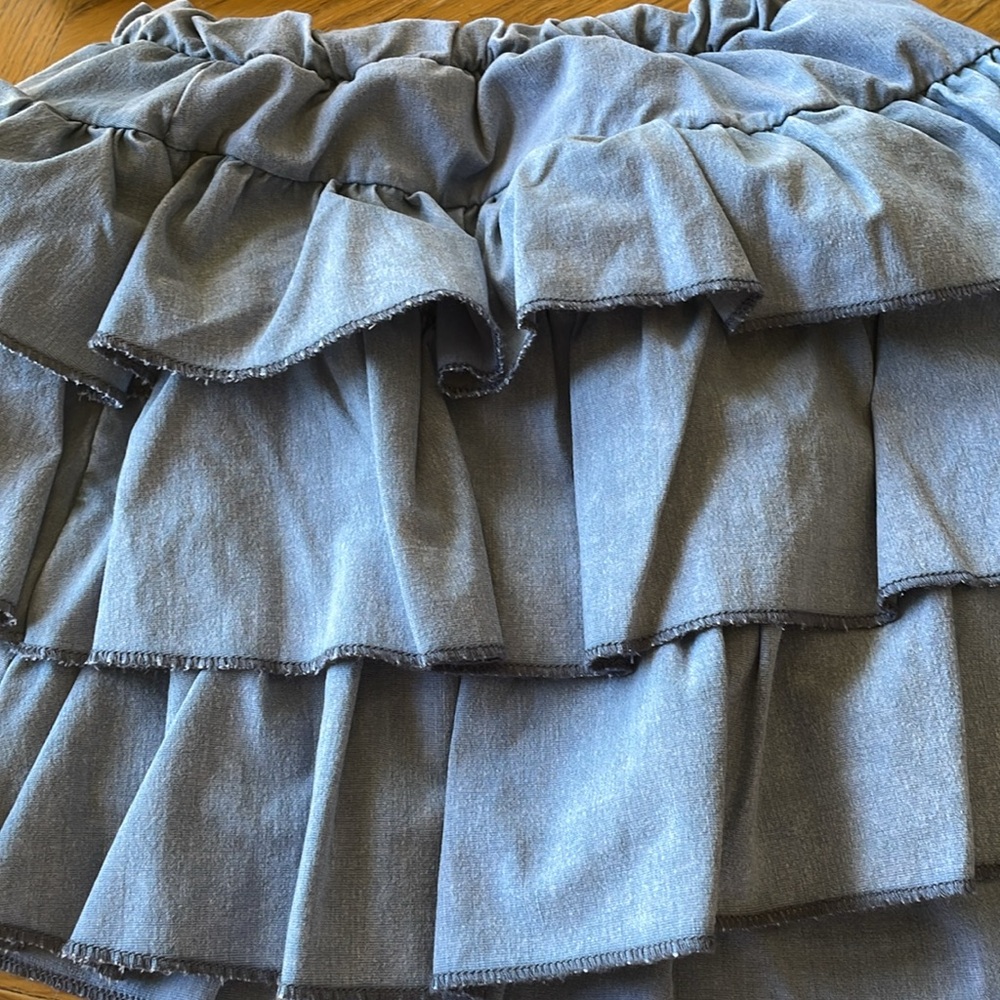 Chaser Girls Coastal Cloth Tiered Ruffle Skort Size 6 NWT - Picture 5 of 7